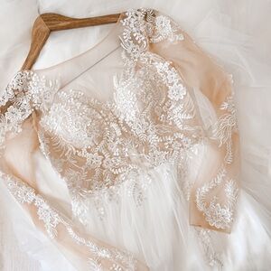 NWOT Endless Adoration White Embroidered A-Line Maxi Dress